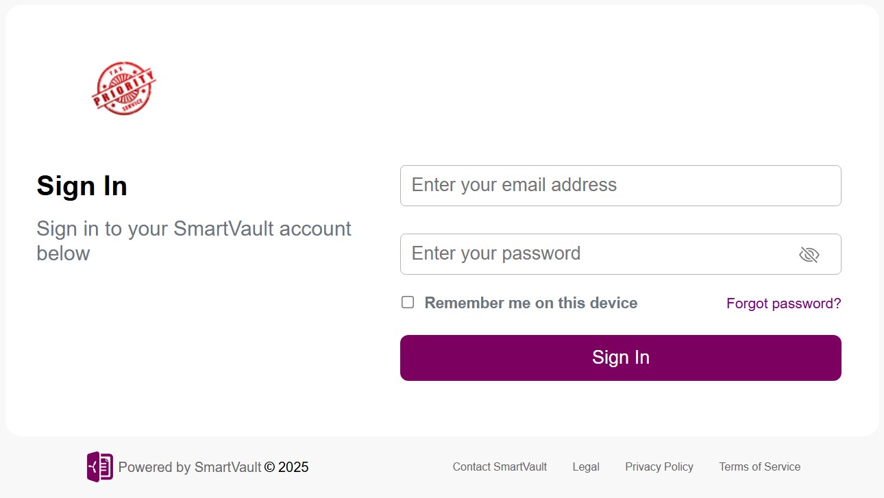 SmartVault Login